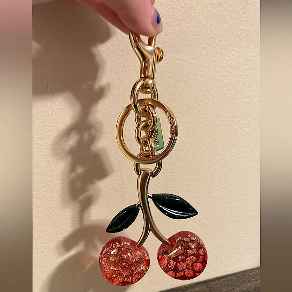 Coach Cherry Keychain/Bag Charm